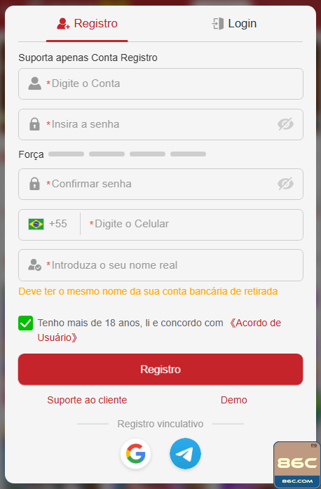 Experiência de Jogos 86c.com